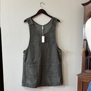 Rylee + Cru Gray Midi Dress